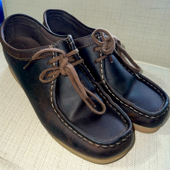 Clarks Wallabees Womens 9M Brown Padmora Mocassin Lace Up Chukka - Picture 1 of 12